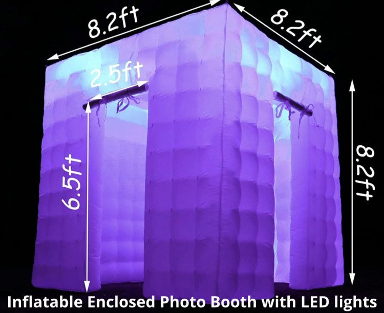 Inflatable Photo Booth Enclosure with color LED