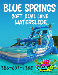 Blue Springs 20 Ft Dual Lane Waterslide