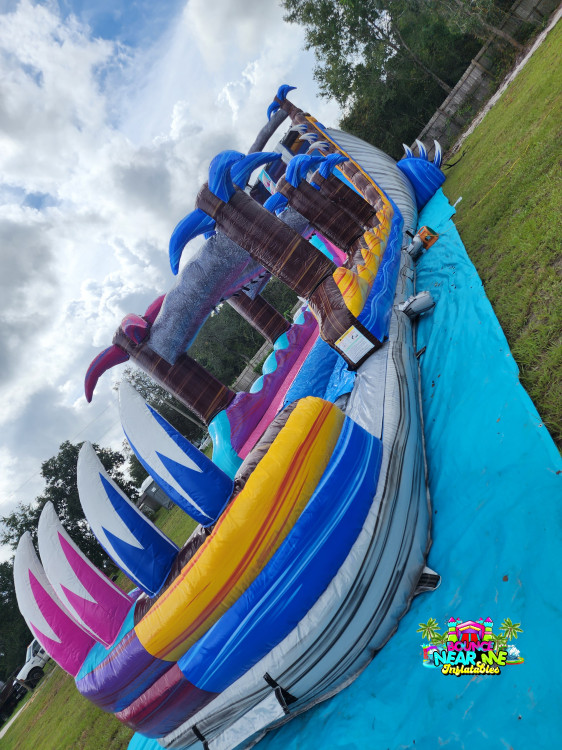 Dual Lane Water Slides